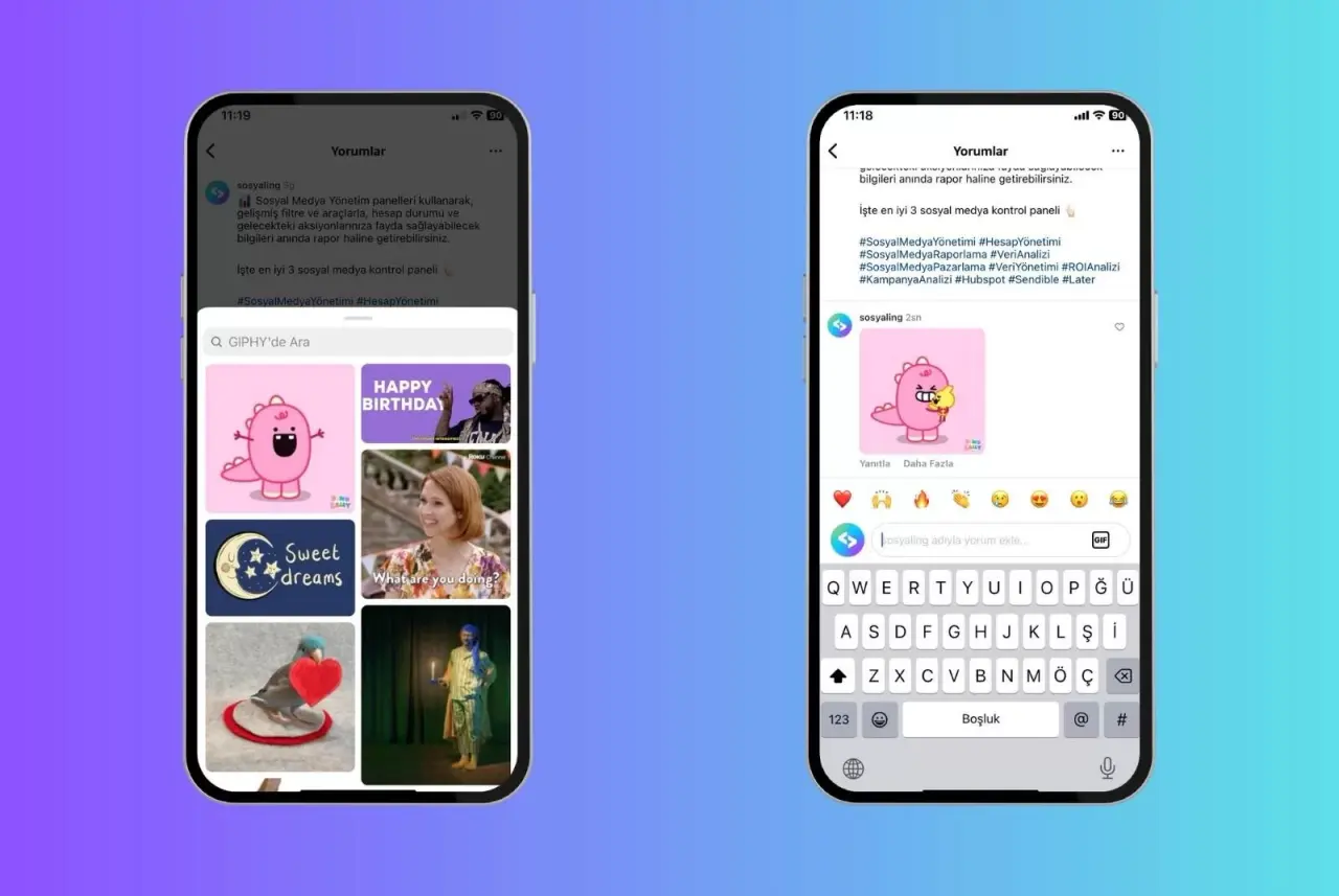 Instagram yorumlarına GIF ekleme özelliği geldi