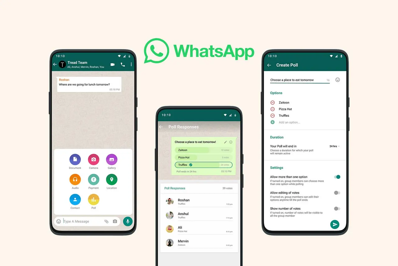 WhatsApp, Tek Oylama Anketleri ve Yeniden Paylaşım Seçenekleri İçin Yeni Başlıklar Ekliyor
